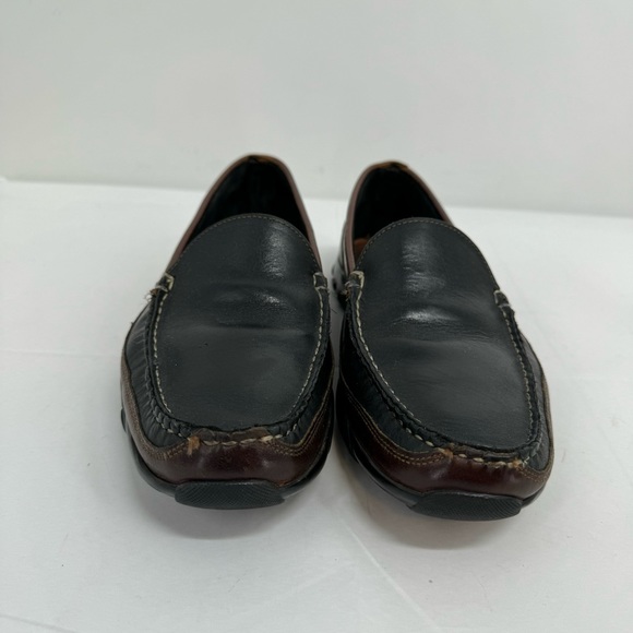 Allen Edmonds Gommus Mens Slip On Loafer Shoe Black Brown Size 10.5 - Picture 6 of 10